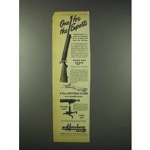 1947 Mossberg Model 44US Rifle Ad - One for Experts