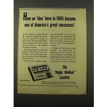 1947 Ex-Lax Laxative Ad - America's Great Successes