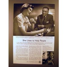 1956 Bell Telephone Ad - She Likes To Help People
