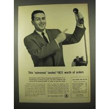 1956 Bell Telephone Ad - Salesman Landed Orders