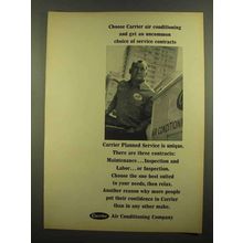 1965 Carrier Air Conditioning Ad - Service Contracts
