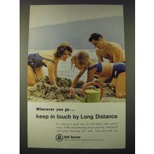 1965 Bell System Ad - Wherever You Go Keep in Touch by Long Distance