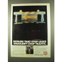 1975 Phillips 66 Oil Ad - Repairs That Stop Leaks