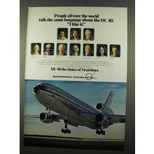 1975 McDonnell Douglas DC-10 Ad - I Like It