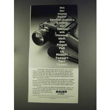 1977 Bauer Tonfilm-Kamera Movie Camera Ad - in German