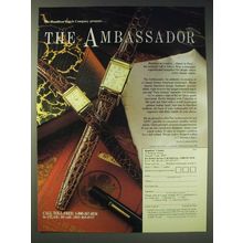 1989 Hamilton The Ambassador Watch Ad