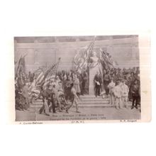 AMERIQUE, PANTHEON DE LA GUERRE, A F Gourget, WW1 unused antique postcard #