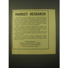 1966 Miehle-Goss-Dexter Limited Ad - Market Research