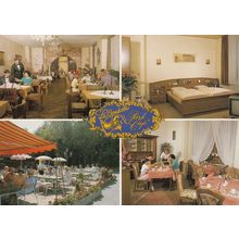 Gondola Park Cafe Hotel Bernkasteier Hof German Postcard