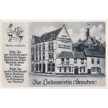 Godesberg Bad Aennchen Lindenwirtin Klavier Painting Postcard