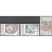 España 1976 Michel 2212 - 2214 Neuf ** Cote (2008) 5.00 € 2000 Ans Zaragoza