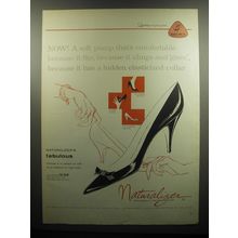 1957 Brown Naturalizer Shoes Ad - A soft pump that's comfortable