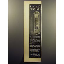 1957 Herschede Hall Model 215 Clock Ad - Stately Sentinel