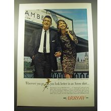 1960 Arrow Shirts Advertisement - Wherever you go you look better