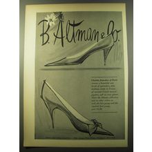 1960 B. Altman & Co Shoes Ad - Charles Jourdan of Paris