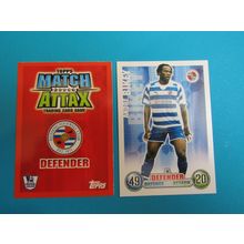 Andre Bikey - Reading - Match Attax 2007/08 Football Card