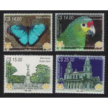 Nicaragua Butterfly Amazon Bird Europa 4v 2006 MNH MI#4399-4402 Sc#2466-2469