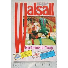 1994 programme Walsall v. Northampton Town, 3/9