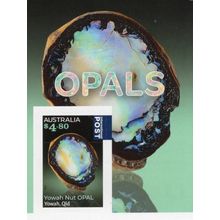 AUSTRALIA: 2025, OPALS. YOWAH NUT OPAL INTERNATIONAL POST, MNH, S/A BOOKLET PAGE