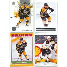 David Krejci 18x card lot incl Sticker, Red