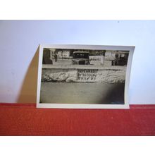 UNKNOWN PLACE. 1689 storm damage sign small vintage photograph 1930s motor car =