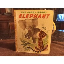 Little Golden Book The Ssggy Baggy Elephant By K & B Jackson (C) Edition 1947