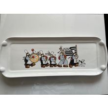 FRENCH FAIENCERIE DE PORNIC CERAMIC CAKE PLATE