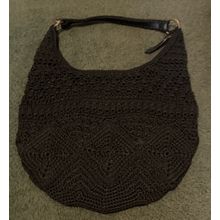 The Sak Black Crocheted Handbag