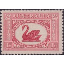 Australia 1926 1½d WA Centenary with Re-entry