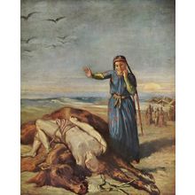 Theodore Chasseriau - Cossack Girls Finding Mazeppa-s Body 1 Poster Canvas Movie
