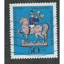 BERLIN -1969 50pf + 25 'HUMANITARIAN RELEIF FUNDS' FINE USED (EBID44-728)