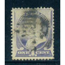 Used 212 1c Benjamin Franklin Just Clears M01332