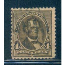 Used 222 4c Abraham Lincoln Barely Clears M02592