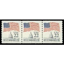 2115 22c U.S. Flag Very Fine MNH PNC 2/3 R0669