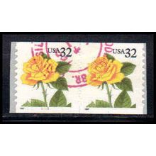 Used 3054 32c Yellow Rose Very Fine CNP Left 1111 PA1887