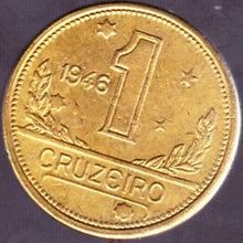 1946 Brazil 1 Cruzeiro Coin