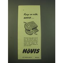 1942 Hovis Bread Ad - Keep on with Hovis through thick and thin