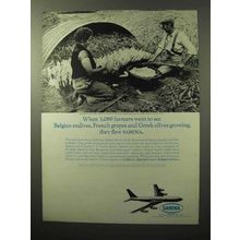 1964 Sabena Airlines Ad - 3,089 Farmers Belgian Endives