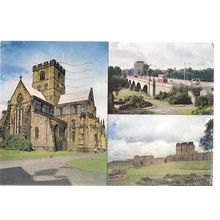 multiview, CARLISLE , CUMBRIA used postcard. by J. Arthur Dixon 1970 pm /