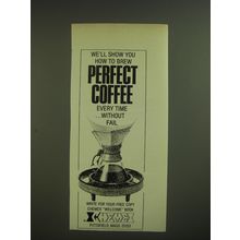 1974 Chemex Coffee Maker Ad - We'll show you how to brew perfect coffee