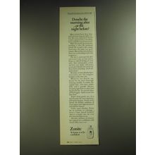 1974 Zonite Douche Ad - Douch the morning after ..or the night before?