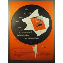 1950 Flair Magazine Advertisement - art by Paul Rand - At your newstand!