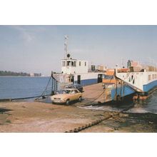 Austin Allegro Car At Studland & Starbanks Ferry Ship Postcard