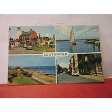 multiview, SOUTHWOLD. SUFFOLK. used postcard by F. W Pawsey & Sons 1967 pm /