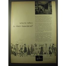 1954 Hall's Hallmark Cards Ad - Who's who in Mid-America