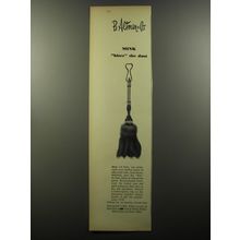 1956 B. Altman & Co. Mink Feather Duster Ad - Mink Bites the dust