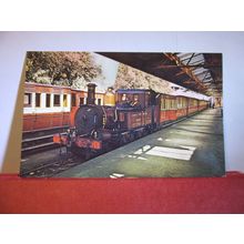 RB 108, NARROW GUAGE STEAM ENGINE, ISLE OF MAN RAILWAY unused postcard =