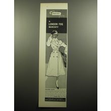 1957 Reeves Fabric Ad - London Fog Maincoats - Calibre Cloth