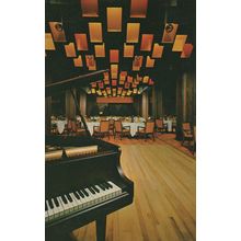 Hilton Hotel Vancouver Piano Canadian Rare Postcard