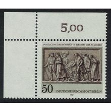 Berlin 250th Anniversary of Bohemian Settlement Rixdorf T1 Corners 1987 MNH